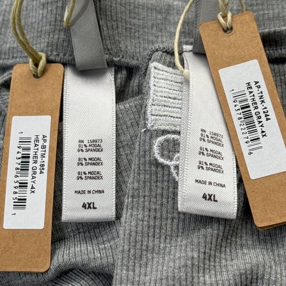 SKIMS Soft Lounge Tank Top + Pants Set Team USA Heather Gray 4X - Picture 13 of 14